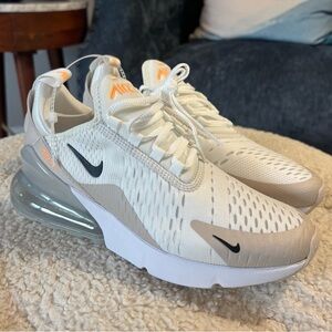 Nike Air Max 270 Summit White Desert Sand Peach DH3050-100 size 7 women’s NEW